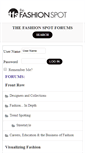 Mobile Screenshot of forums.thefashionspot.com